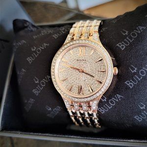 Bulova Gold Crystal Accent Watch (Bulova Phantom)